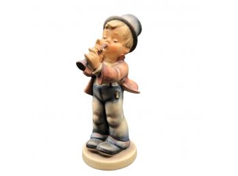 Adorable Goebel Hummel Serenade Boy With Flute Figurine, 85/0, 5' Tall