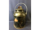 Vintage Decorative Metal Butter Canister/urn