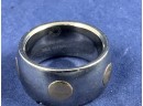 14K & Stainless Steel Ring, Made In Italy, Size 6