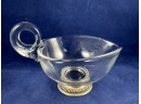 Frank M Whiting Sterling Base Heart Shapped Dish With Handle