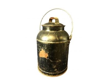 Vintage Decorative Metal Butter Canister/urn