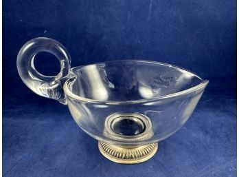 Frank M Whiting Sterling Base Heart Shapped Dish With Handle