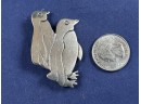 Sterling Silver Penguin Pin Brooch, Mexico