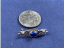 Sterling Silver Lapiz Pin Brooch, Petite