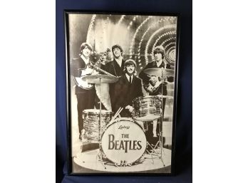 24x35 Black And White Poster Of The Beatles