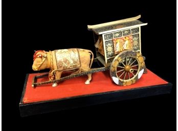 Imperial Ox-cart For Japanese Dolls  Old Oxcart For Hina Matsuri