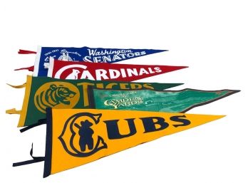 Lot Of Five(5) Sports Team Banners