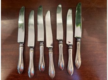 7 Sterling Silver Knife Handles, Personalized