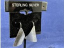 Sterling Silver Triangle Modern Earrings