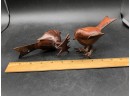 Pair Of Cast Iron Avian Paperweights
