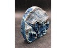 Blue Agate Geode Paperweight/Bookend