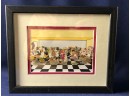 Disney Barber Shop 5 LE 1000 Pin Set In A Shadow Frame