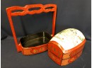 Chinese Stacking Lacquered Food Container Box  Wedding Gift