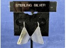 Sterling Silver Triangle Modern Earrings