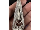 Isreal Sterling Silver Pendant On Italian Box Chain, 27'