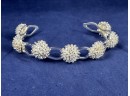 Sterling Silver Floral Cuff Bracelet