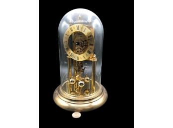 Vintage Glass Domed Elgin Anniversary Mantel Clock