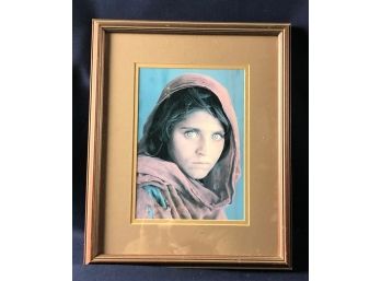 Historic National Geographic Cover Of Afghan Refugee Girl With Original Copy Of FOUND  Issue