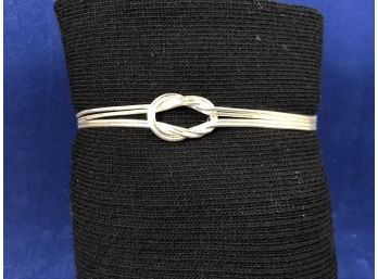 Four Strand Sterling Silver Knot Bracelet