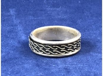 Sterling Silver Celtic Pattern Spinner Ring, Size 10