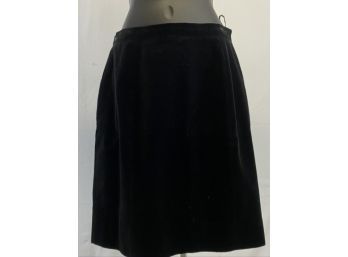 Lagerfeld Black Velvet Skirt, Size 40