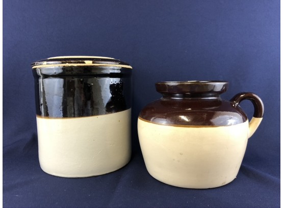 2 Pieces Of Vintage Stoneware