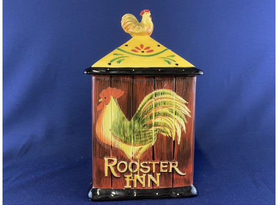 Rooster Inn, Handpainted Pier 1 ,cookie Jar