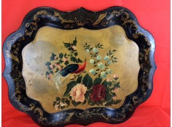 Vintage Bar Tole Tray, Hand Painted
