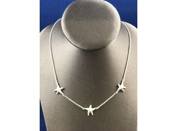 16' Sterling Silver Starfish Necklace