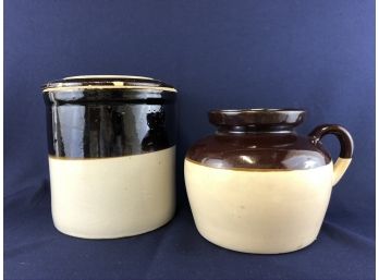 2 Pieces Of Vintage Stoneware