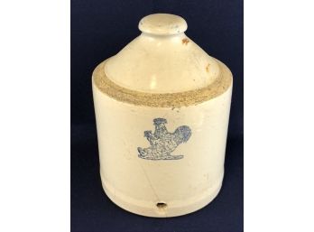 Antique Stoneware Chicken Waterer, Dating To Early 1900s