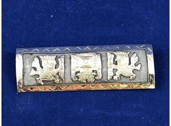 Old Cuzco Peruvian Sterling Silver Pin