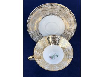 Wisterling Bavaria Gold And White Tea Cup Set