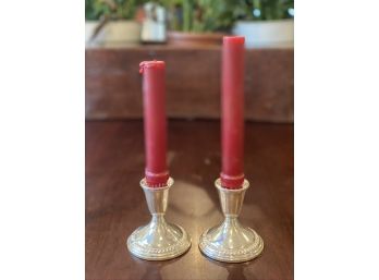 Empire Sterling Weighted Candle Stick Holders