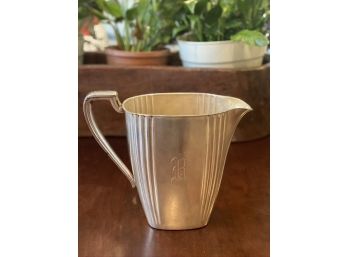 Silver ECP Plate Pitcher With A Monogram 'R'