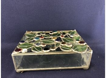 Vintage Handmade Glass Box