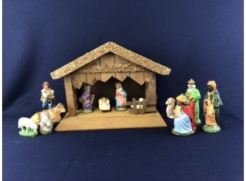 13 Piece Vintage Nativity, West Germany