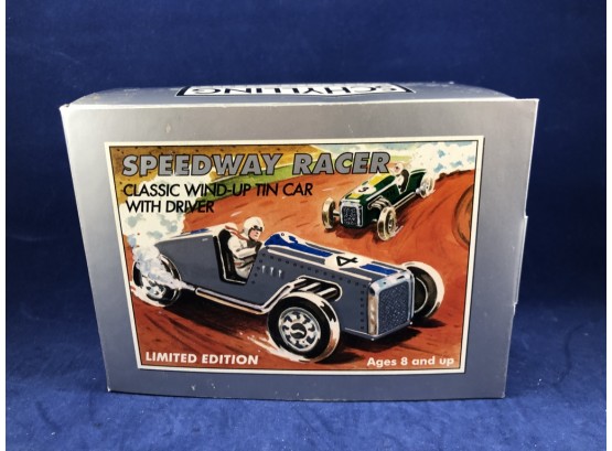 #4 Silver Speedway Racing Car With Driver By Schylling