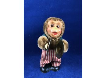 Vintage Windup Toy Of Monkey With Cymbals