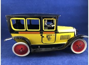Vintage Windup Metal Taxi (limited Edition)