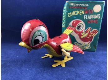 Mechanical Hopping Chicken With Flapping Wing With Box