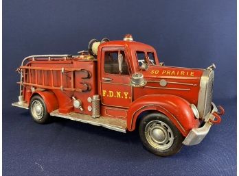 Vintage Fire Truck With NYFD Printed On Side