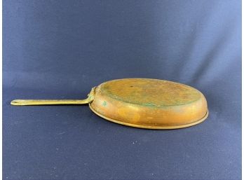 Vintage Oval Copper Pan, Needs Measurement
