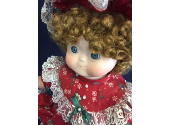 Musical Dolly Dingle Porcelain Doll, A Goebel Product, 80th Anniversary Edition