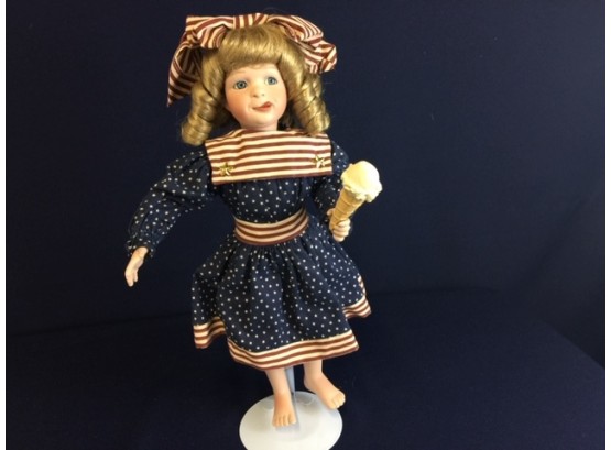 Ella Collector Porcelain Doll By Ashton Drake. New!!