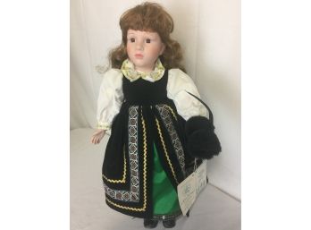 Porcelain Doll From  Heirloom International Doll Collection
