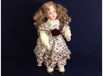 Amy (of Little Women) Porcelain Doll Made By Ashton Drake
