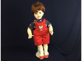 Porcelain Baby Boy  Doll 'Baby's First Steps' By Gorham, Special Moments