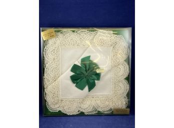 Irish Made Hand-crocheted Napkins, Set Of Four