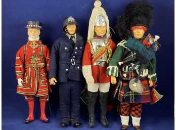 Four Costumed Dolls With English 'Roots'